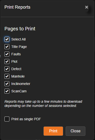 Print Multiple Reports